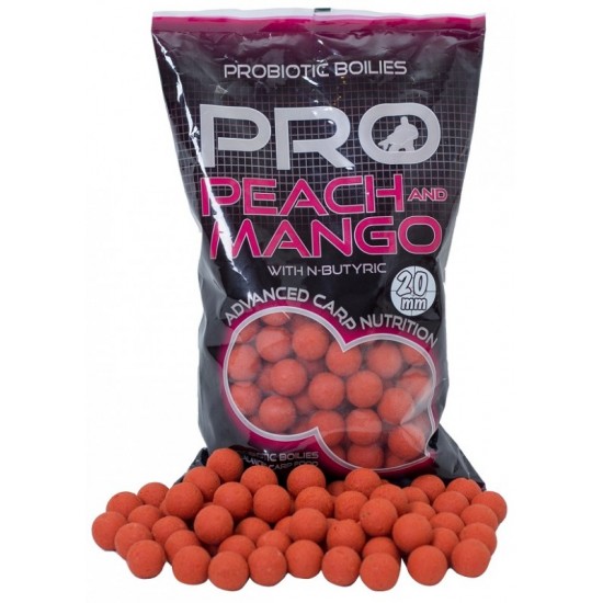 StarBaits boilies Probiotic Peach Mango 1kg