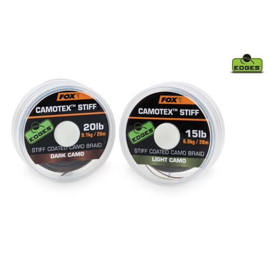 FOX EDGES Camotex Dark Stiff 25lb, 20m