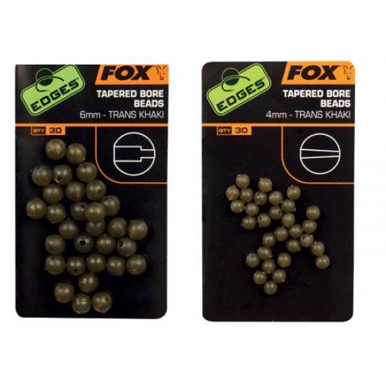 FOX EDGES Tapered Bore Beads 