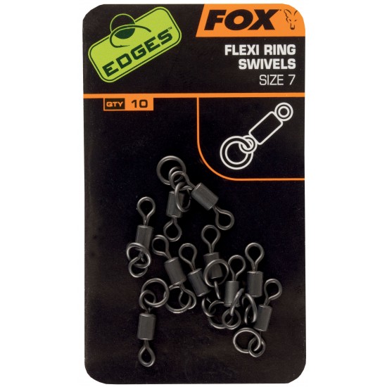 FOX EDGES Flexi Ring Swivel vel.10 10ks