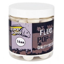 CARPONLY FLUO POP UP Boilies White (biela) 100g