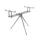 Tripod Delphin TPX3 Silver pre 3 prúty