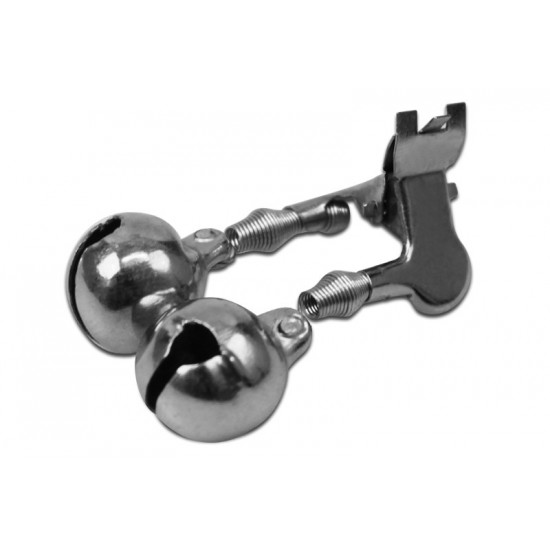 Zvonček Delphin, kovový štipec / 1ks 14